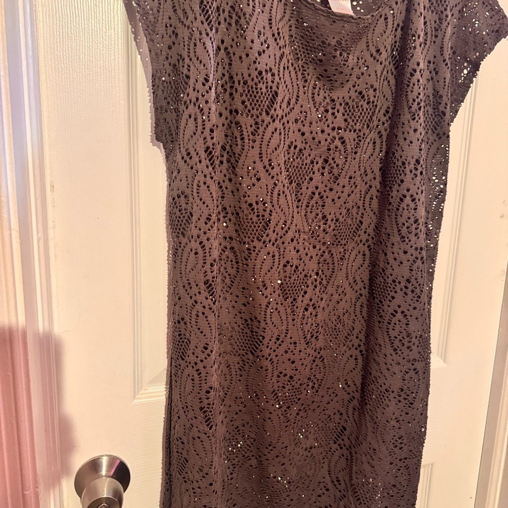 Merona Purple Sheath Coverup V-neck